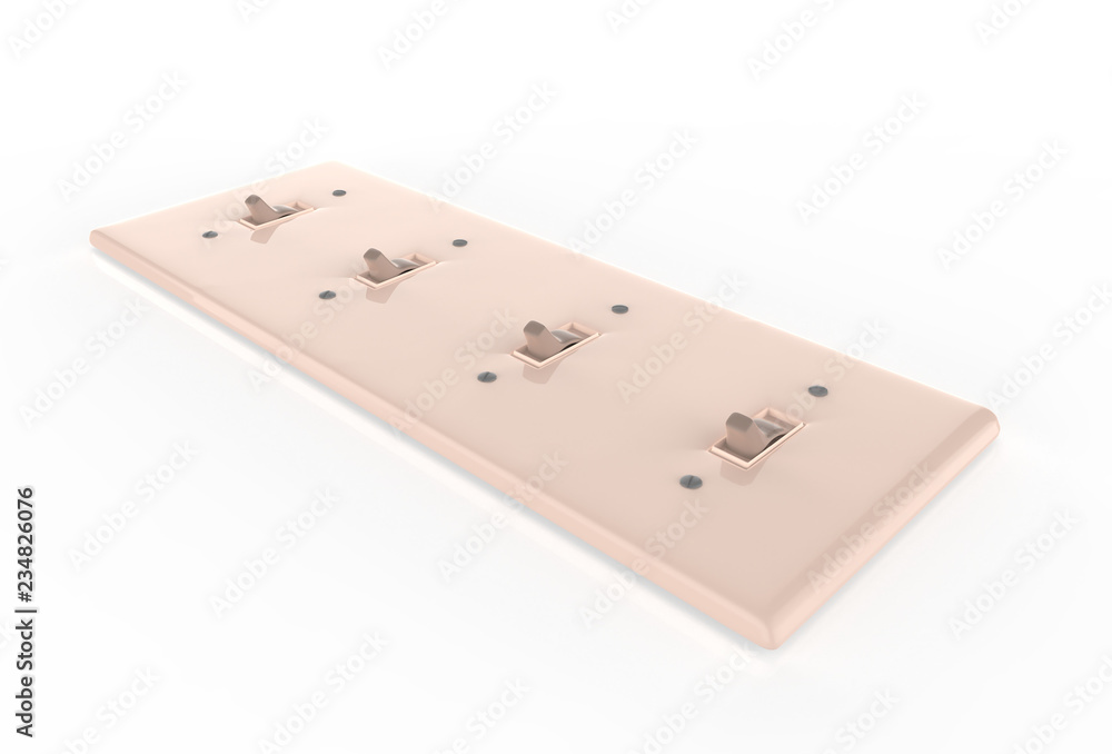 On and Off switch button. 3d illustration On and Off switch button. 3d illustration