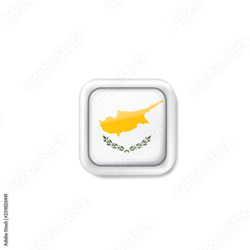 Cyprus flag, vector illustration on a white background