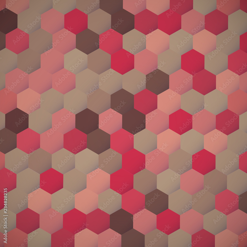 Red Hexagonal abstract background Red Hexagonal abstract background