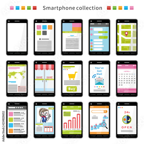 スマートフォン　アプリ　セット