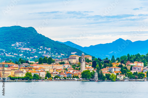 Cityscape of Verbania, Italy photo