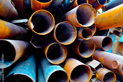 rusty pipes background