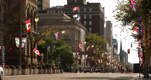 Downtown streets of Ottawa, Ontario, Canada photo