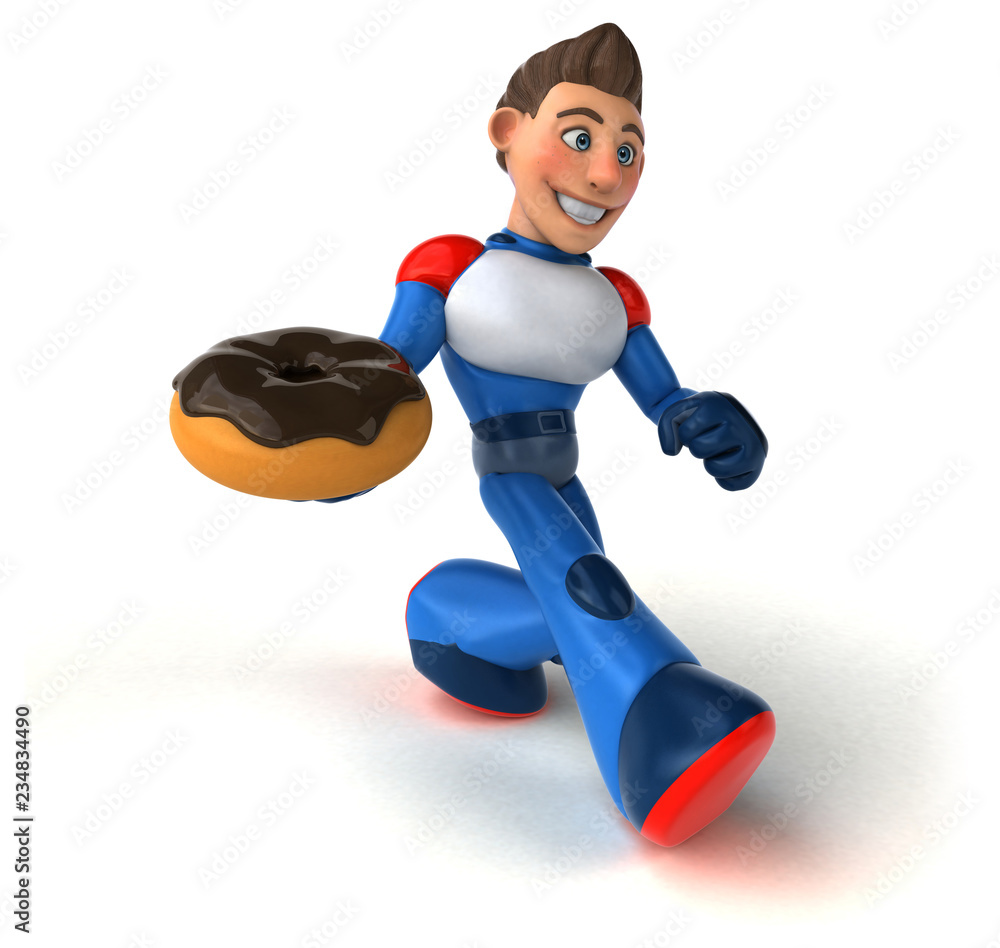 Super modern superhero - 3D Illustration Super modern superhero - 3D Illustration