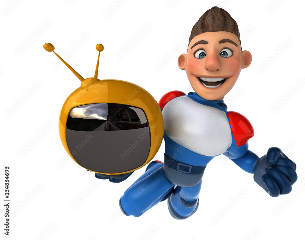 Super modern superhero - 3D Illustration Super modern superhero - 3D Illustration