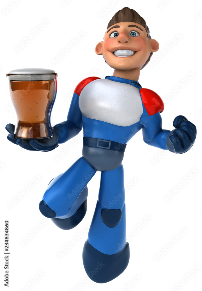 Super modern superhero - 3D Illustration Super modern superhero - 3D Illustration