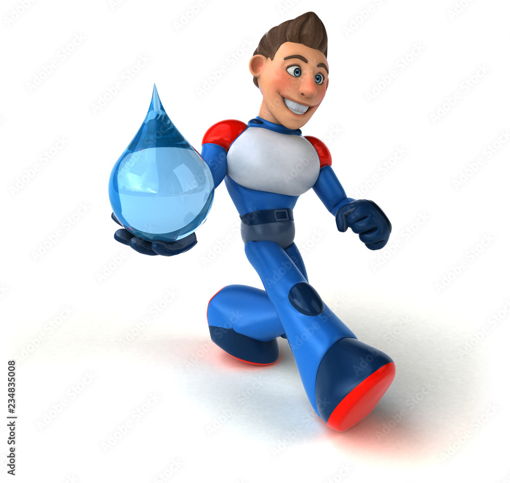 Super modern superhero - 3D Illustration Super modern superhero - 3D Illustration