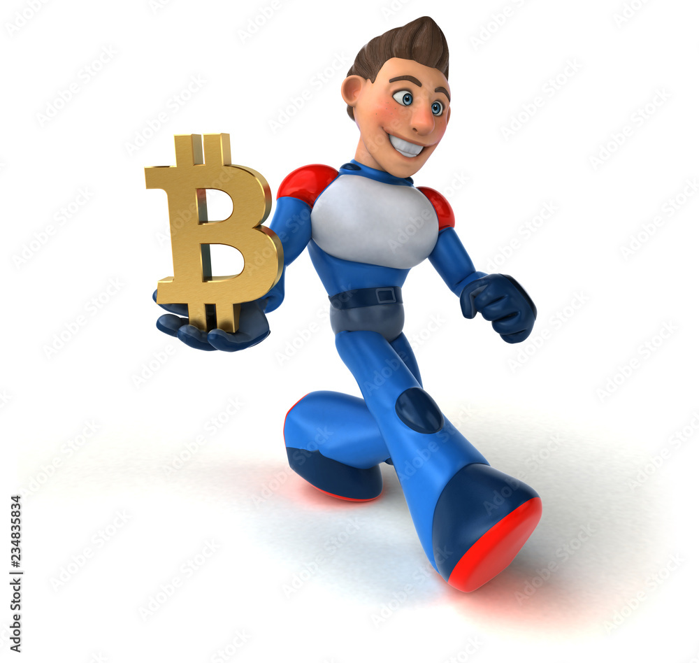 Super modern superhero - 3D Illustration Super modern superhero - 3D Illustration