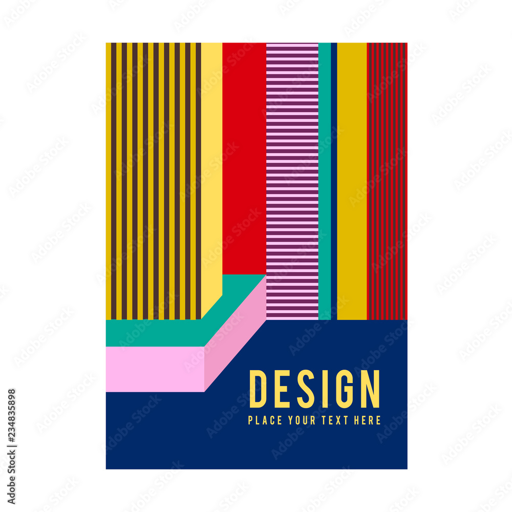 Modern colorful poster design graphic Modern colorful poster design graphic