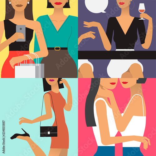 Character illustration of woman lifestyle