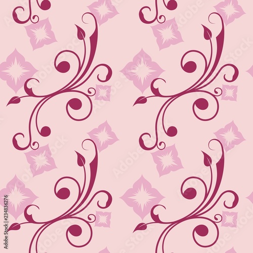 Seamless simple rose flower background