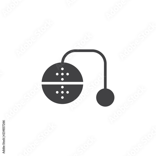 Tea infuser vector icon. filled flat sign for mobile concept and web design. tea strainer simple solid icon. Symbol, logo illustration. Pixel perfect vector graphics