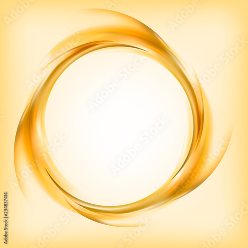 Abstract logo design in yellow