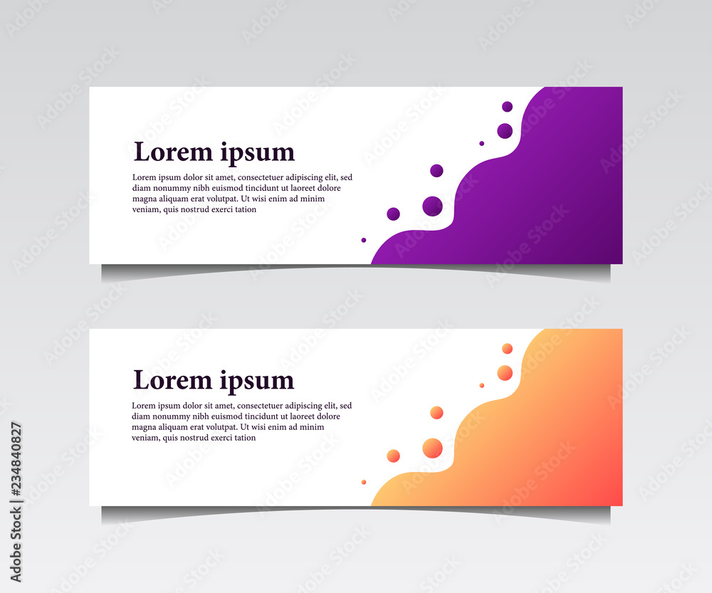 abstract web professional Banner cover design template. vector illustration