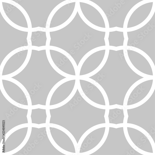 Gray and white geometric monochrome seamless pattern