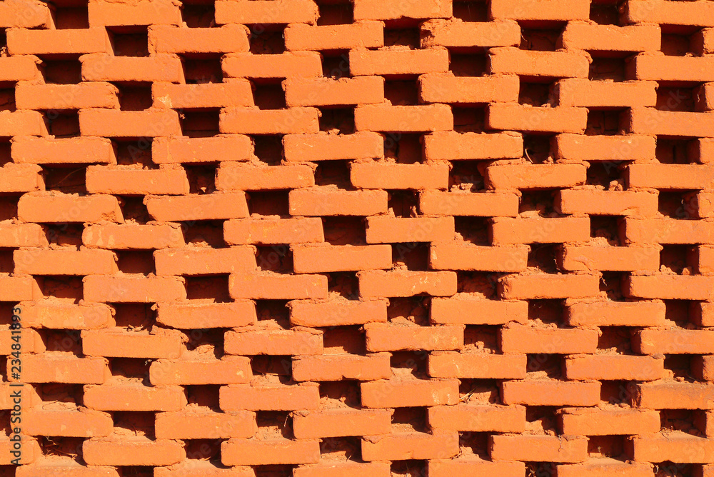 old structural brick red wall. background. old structural brick red wall. background.