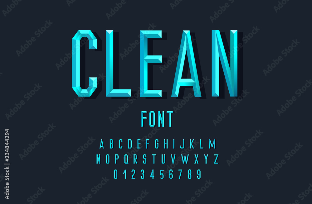Stylish font with faces for printing, banners, postcards. Vector Illustration