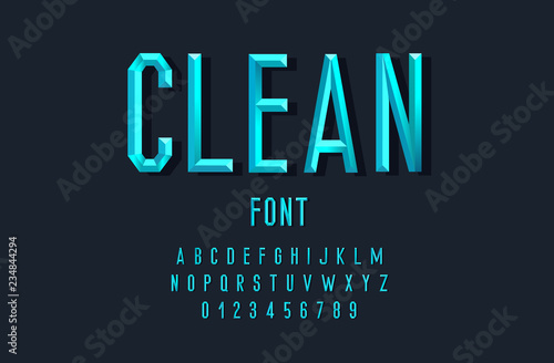 Stylish font with faces for printing, banners, postcards. Vector Illustration