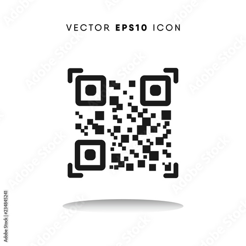 Qr code vector icon