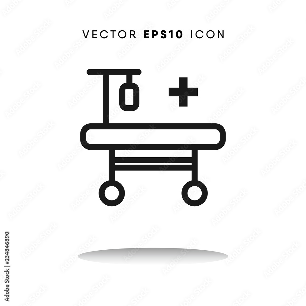 Hospitalization vector icon Hospitalization vector icon