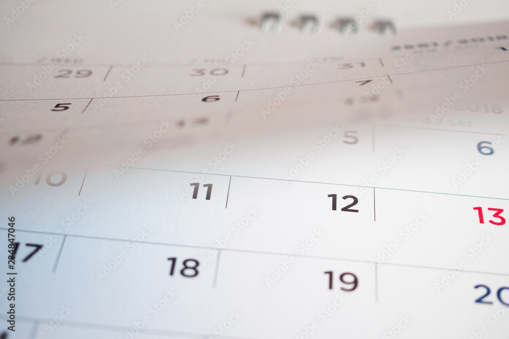 calendar page flipping sheet close up background calendar page flipping sheet close up background