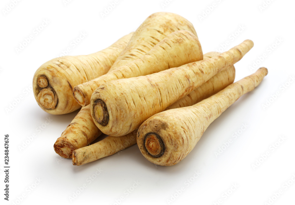 parsnips isolated on white background parsnips isolated on white background