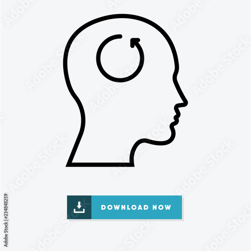 Intovert vector icon