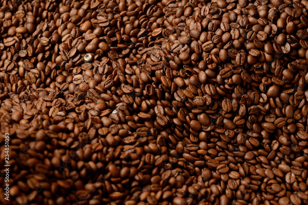 Obraz premium roasted coffee beans, coffee texture