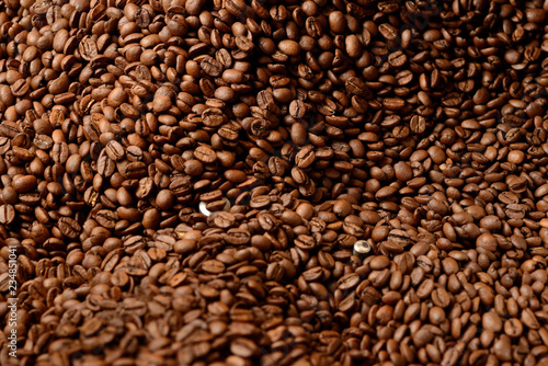 roasted coffee beans, coffee texture