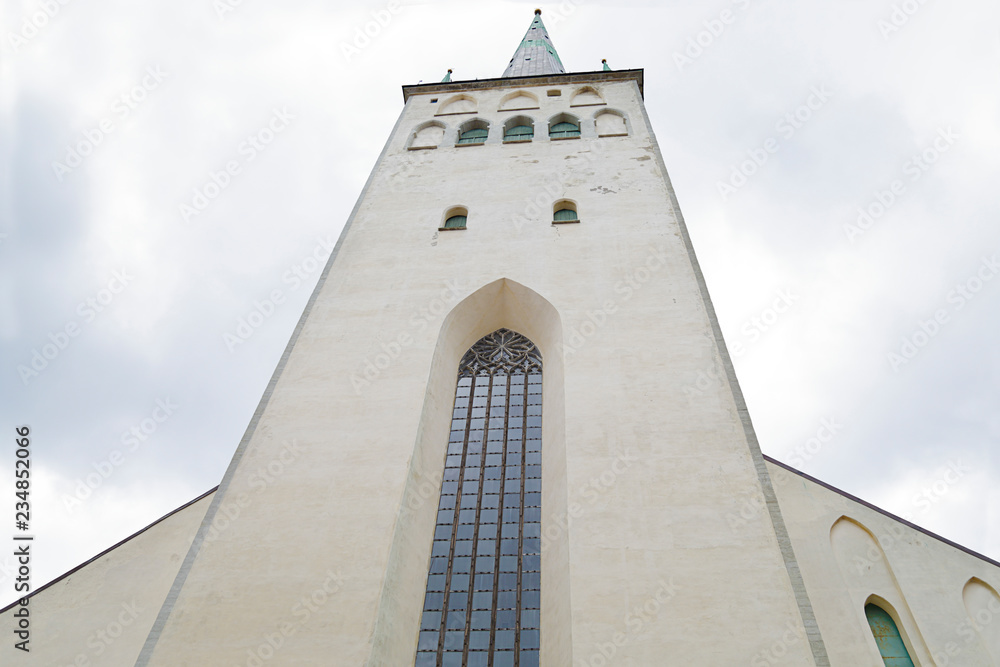 Obraz premium Saint Olafs Church in Tallinn, Estonia