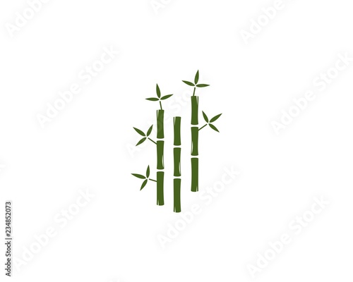 Fototapeta Naklejka Na Ścianę i Meble -  Bamboo logo vector icon illustration design 