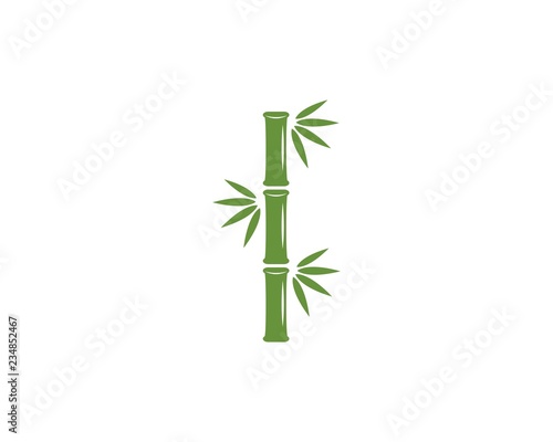 Fototapeta Naklejka Na Ścianę i Meble -  Bamboo logo vector icon illustration design 