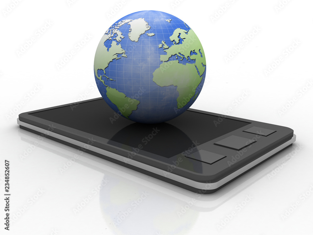 3d rendering mobile phone