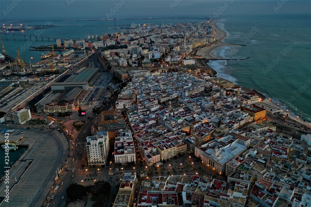 Cadiz in Spanien Luftbilder