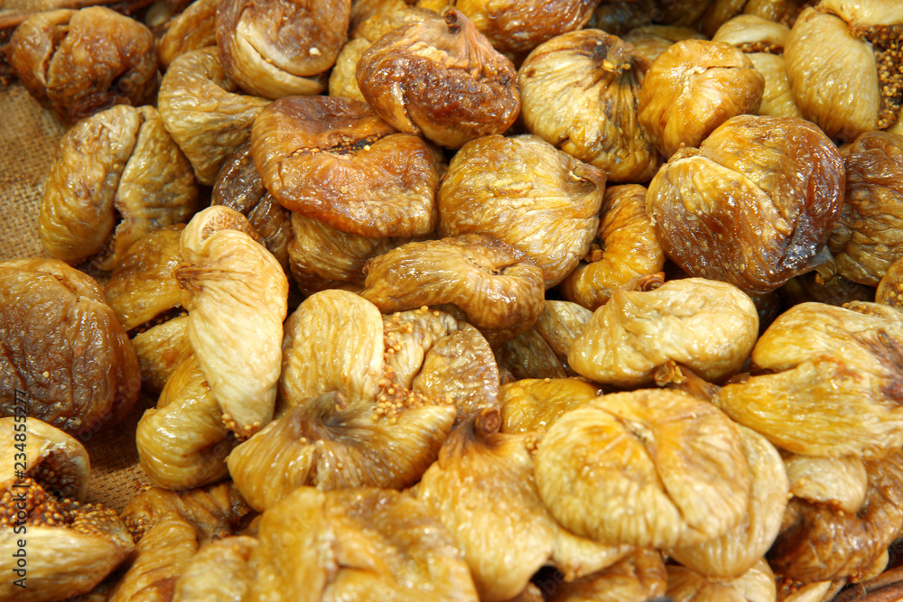 Dried figs in the market Dried figs in the market