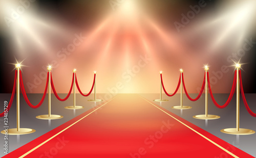 Red Carpet in Festive Illumination