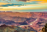 Sunset at the Grand Canyon seen from Desert View Point