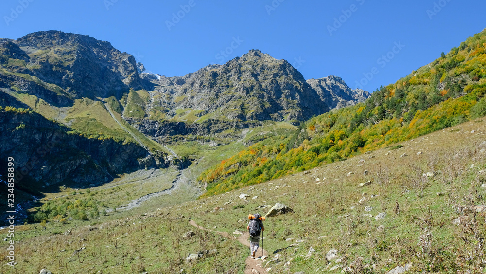 Obraz premium Beautiful mountains of Arkhyz, Dombai