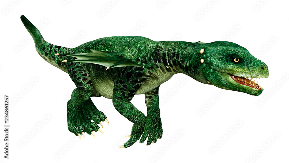 3D Rendering Fairy Tale Dragon on White 3D Rendering Fairy Tale Dragon on White