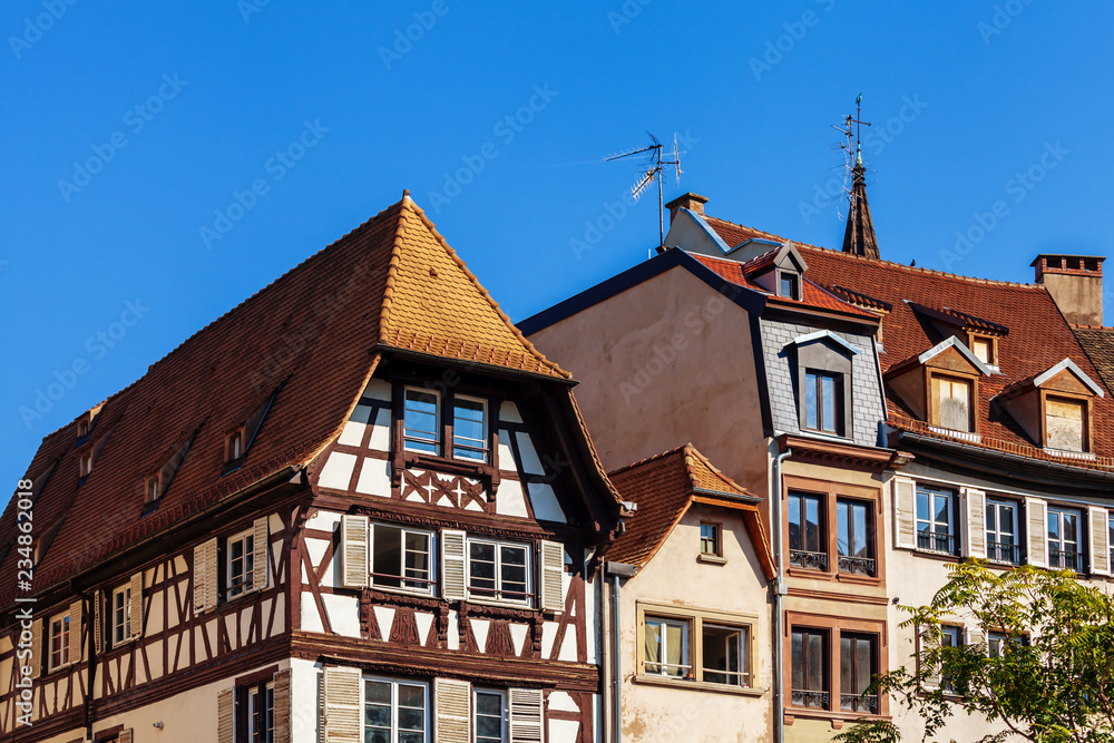 Old traditional houses in Strasbourg