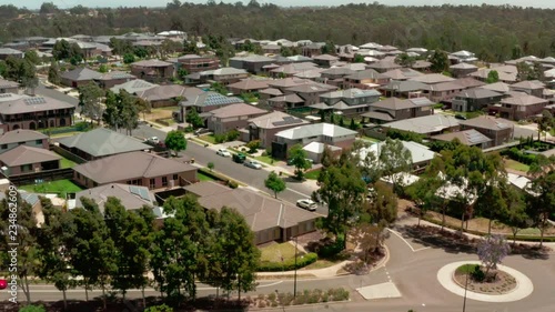 Flying over a residential area in NSW Australia
