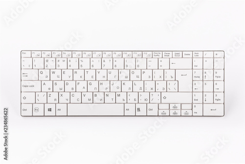 Keyboard, Desk, White, Computer, Background, Office, Device