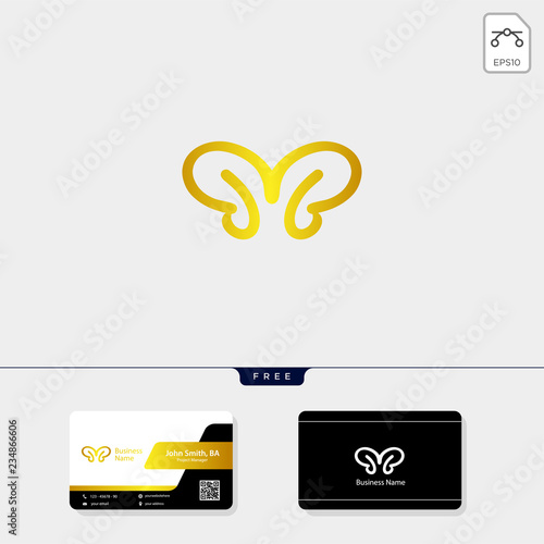 initial B, BB or Bi concept logo template vector illustration, free your business card design