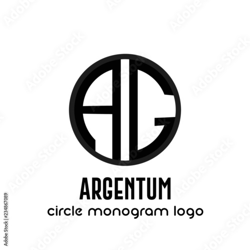 Logo monogramma business emblema logotipo identità simbolo club nome geometrico vettoriale stile badge lettere