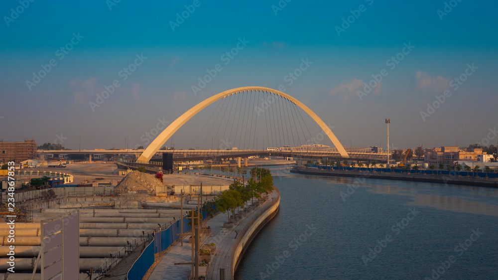Naklejka premium Tolerance Bridge in Dubai city, UAE