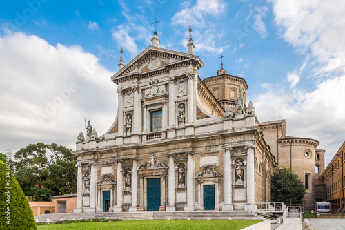 View at the Church of Santa Maria in Porto in Ravenna - Italy