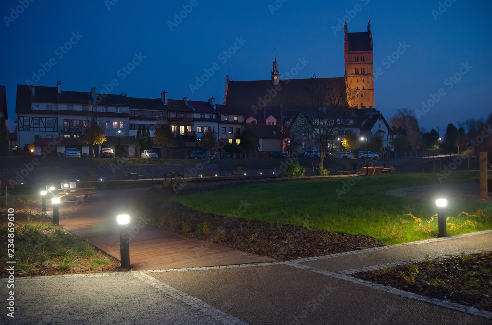 Obraz premium Good city at night Poland