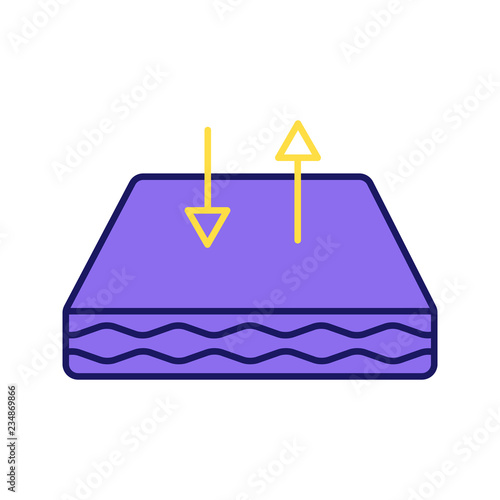Breathable mattress color icon