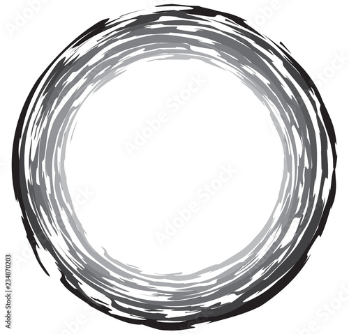 Grunge round frame