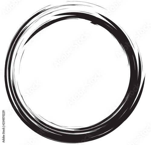 Grunge round frame